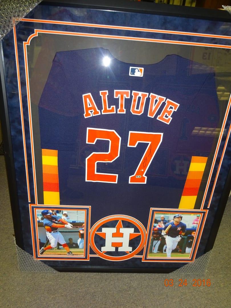 Custom Jersey Framing  Fastframe Houston Picture Framing